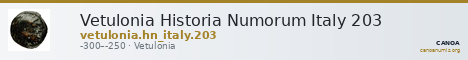 Vetulonia Historia Numorum Italy 203 — CANOA