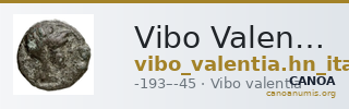 Vibo Valentia Historia Numorum Italy 2264 — CANOA