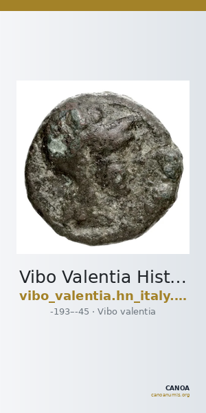 Vibo Valentia Historia Numorum Italy 2265 — CANOA