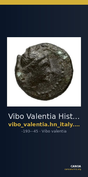 Vibo Valentia Historia Numorum Italy 2267 — CANOA