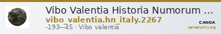 Vibo Valentia Historia Numorum Italy 2267 — CANOA