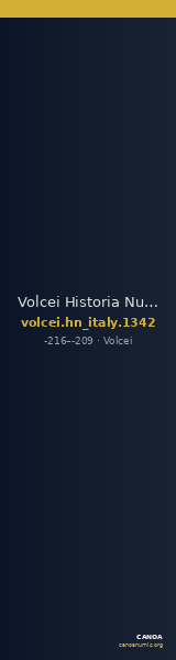 Volcei Historia Numorum Italy 1342 — CANOA