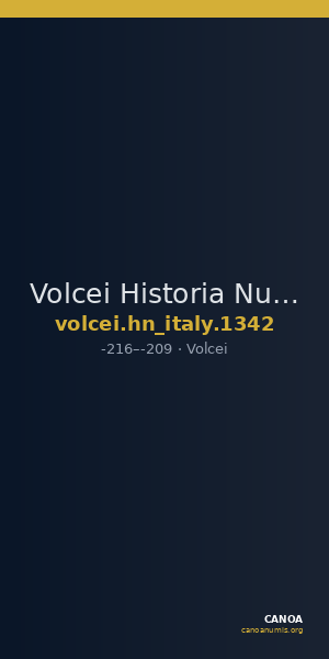 Volcei Historia Numorum Italy 1342 — CANOA