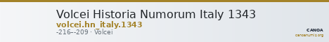 Volcei Historia Numorum Italy 1343 — CANOA
