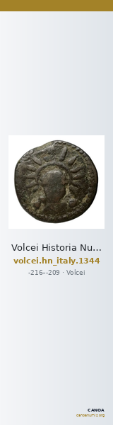 Volcei Historia Numorum Italy 1344 — CANOA