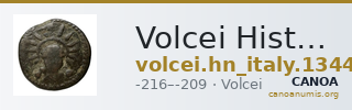 Volcei Historia Numorum Italy 1344 — CANOA