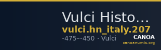 Vulci Historia Numorum Italy 207 — CANOA