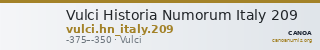 Vulci Historia Numorum Italy 209 — CANOA