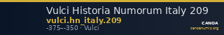 Vulci Historia Numorum Italy 209 — CANOA