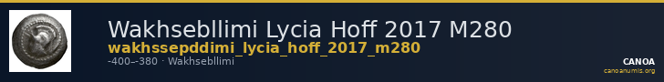 Wakhsebllimi Lycia Hoff 2017 M280 — CANOA