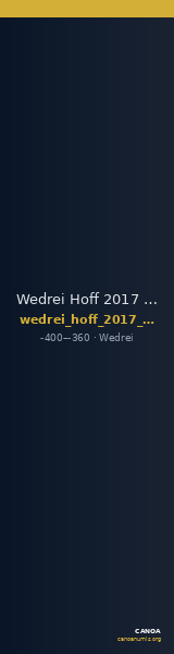 Wedrei Hoff 2017 M305 — CANOA