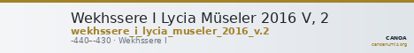 Wekhssere I Lycia Müseler 2016 V, 2 — CANOA