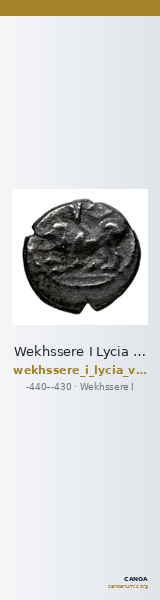 Wekhssere I Lycia Vismara 1989.1 Type 1 — CANOA