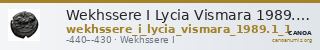 Wekhssere I Lycia Vismara 1989.1 Type 1 — CANOA