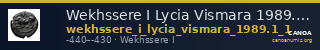 Wekhssere I Lycia Vismara 1989.1 Type 1 — CANOA