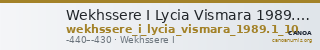 Wekhssere I Lycia Vismara 1989.1 Type 10 — CANOA