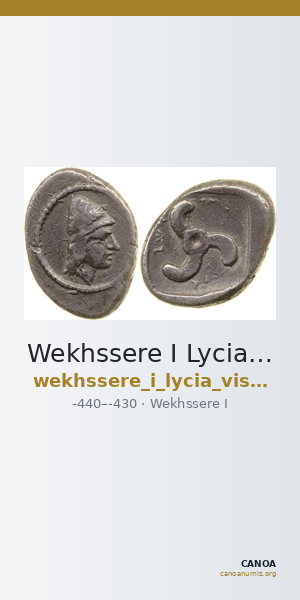 Wekhssere I Lycia Vismara 1989.1 Type 11 — CANOA