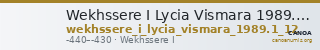 Wekhssere I Lycia Vismara 1989.1 Type 12 — CANOA