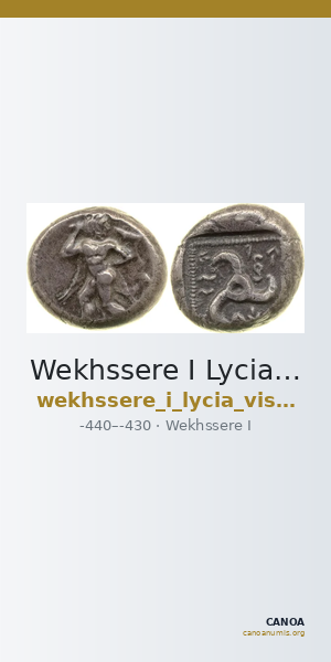 Wekhssere I Lycia Vismara 1989.1 Type 7 — CANOA