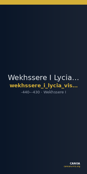 Wekhssere I Lycia Vismara 1989.1 Type 8, 48 — CANOA