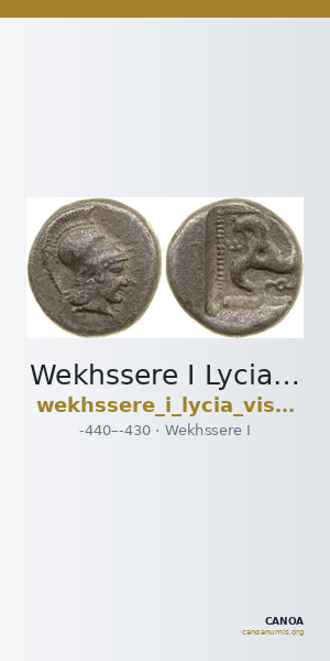 Wekhssere I Lycia Vismara 1989.1 Type 8 — CANOA