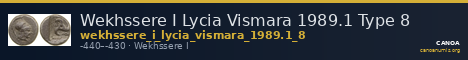 Wekhssere I Lycia Vismara 1989.1 Type 8 — CANOA