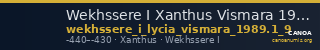 Wekhssere I Xanthus Vismara 1989.1 Type 9 — CANOA