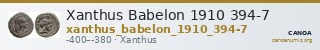 Xanthus Babelon 1910 394-7 — CANOA