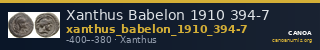 Xanthus Babelon 1910 394-7 — CANOA