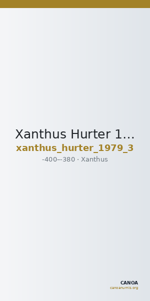 Xanthus Hurter 1979 3 — CANOA