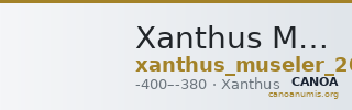 Xanthus Müseler 2016 VII, 40 — CANOA