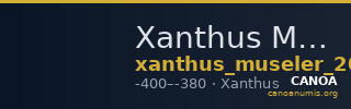 Xanthus Müseler 2016 VII, 41 — CANOA