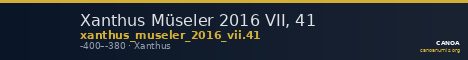 Xanthus Müseler 2016 VII, 41 — CANOA