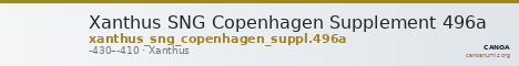 Xanthus SNG Copenhagen Supplement 496a — CANOA