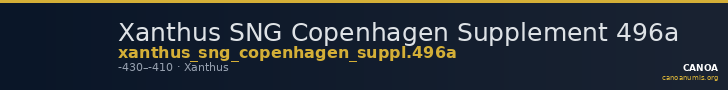Xanthus SNG Copenhagen Supplement 496a — CANOA