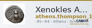 Xenokles Athens Thompson 1961 1014bis, 1016-1031 — CANOA