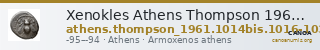 Xenokles Athens Thompson 1961 1014bis, 1016-1031 — CANOA