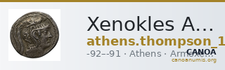 Xenokles Athens Thompson 1961 1066bis-1109 — CANOA