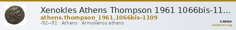 Xenokles Athens Thompson 1961 1066bis-1109 — CANOA