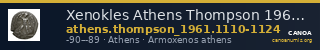 Xenokles Athens Thompson 1961 1110-1124 — CANOA