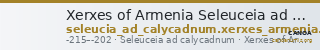 Xerxes of Armenia Seleuceia ad Calycadnum Kovacs 2016 19 — CANOA