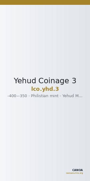 Yehud Coinage 3 — CANOA