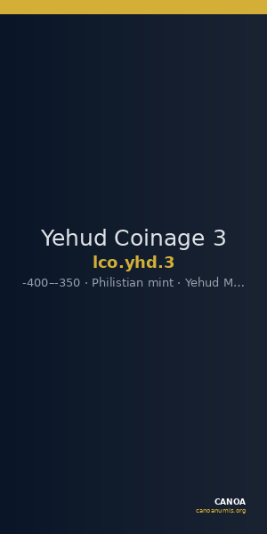 Yehud Coinage 3 — CANOA