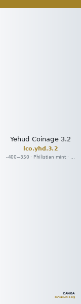 Yehud Coinage 3.2 — CANOA
