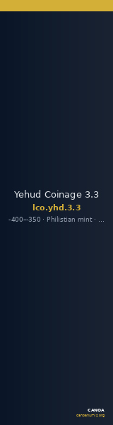 Yehud Coinage 3.3 — CANOA