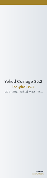 Yehud Coinage 35.2 — CANOA