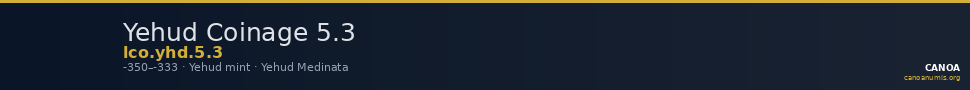 Yehud Coinage 5.3 — CANOA