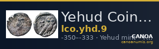 Yehud Coinage 9 — CANOA