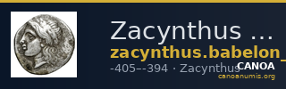 Zacynthus Babelon 1914 1202 — CANOA