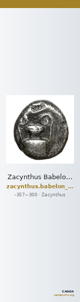 Zacynthus Babelon 1914 1222-3 — CANOA